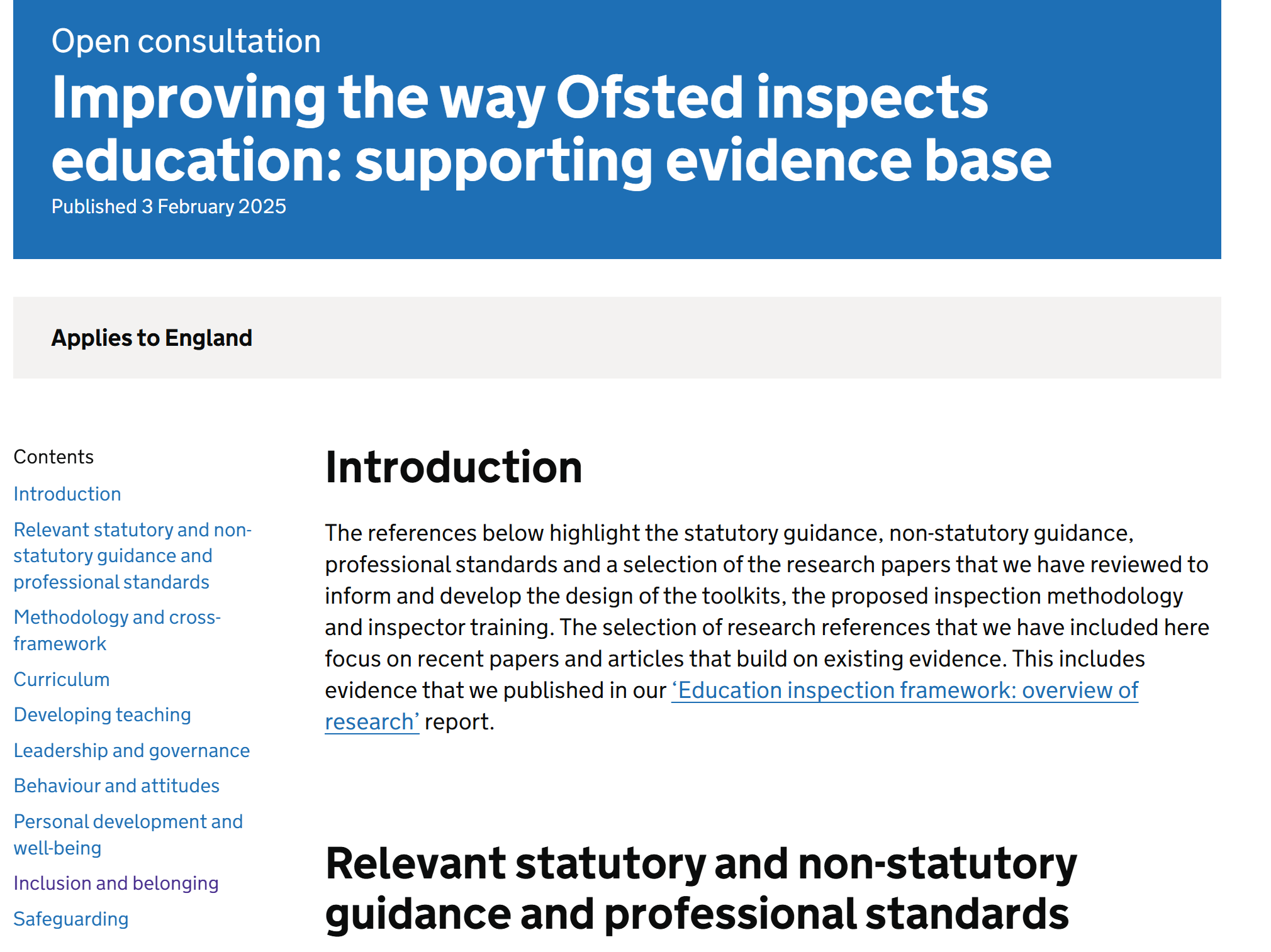 Belonging and the new Ofsted Framework. – The Belonging Collective