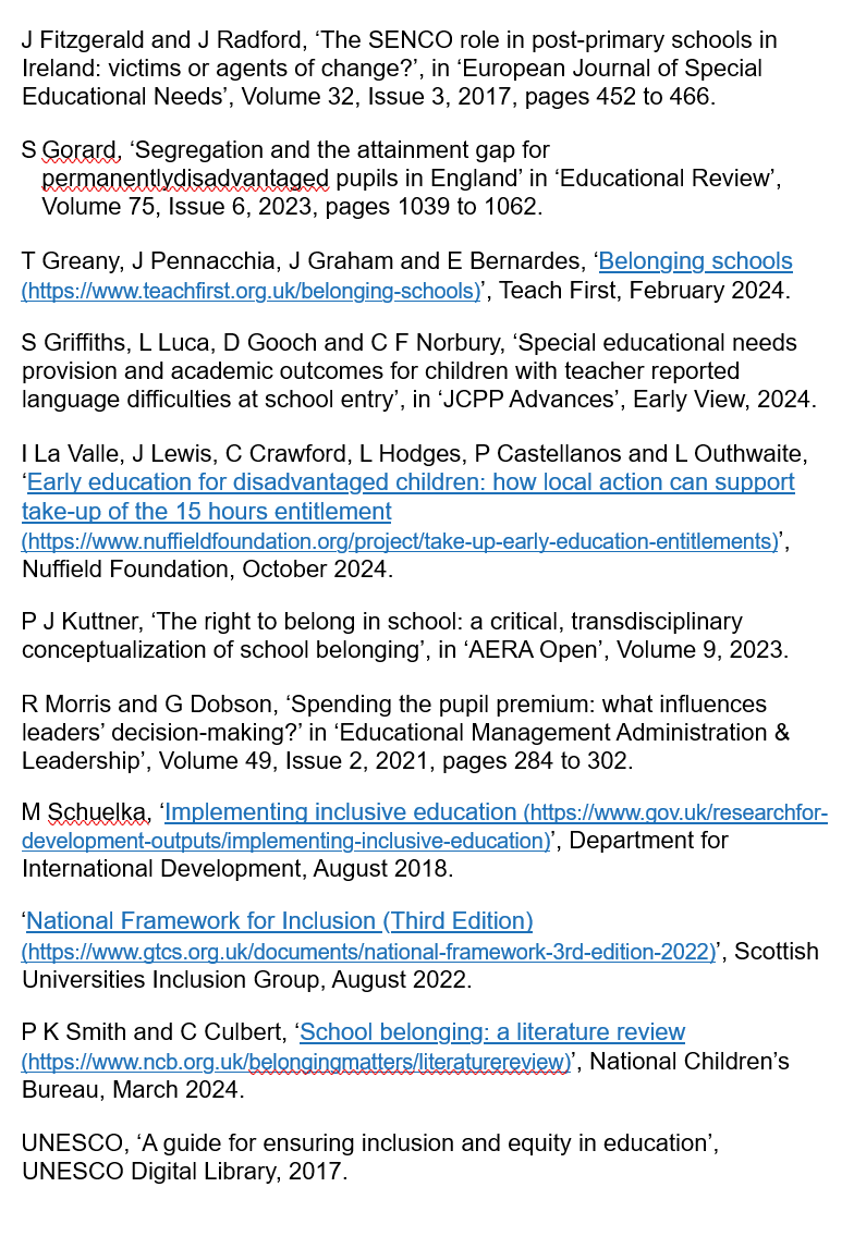 Belonging and the new Ofsted Framework. – The Belonging Collective